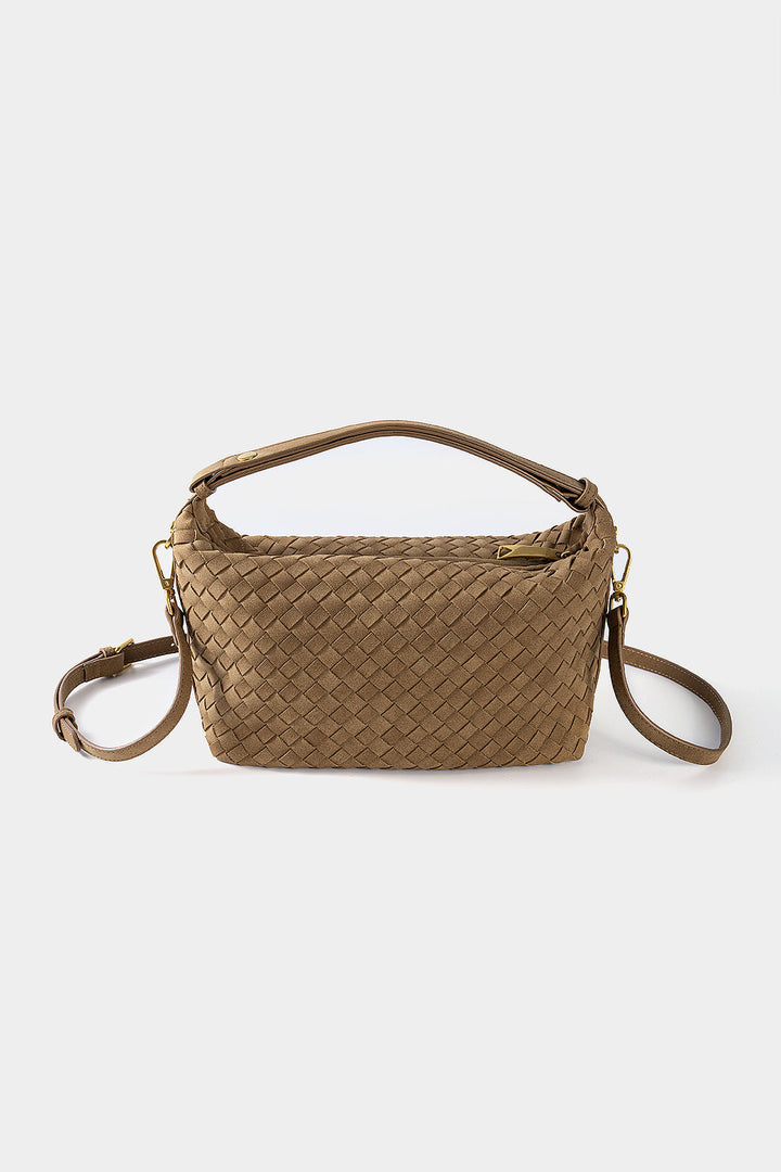 Látková crossbody kabelka so zipsom
