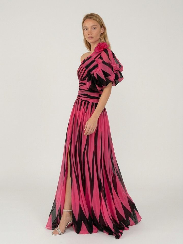 Linda | Elegantné šaty na jedno rameno