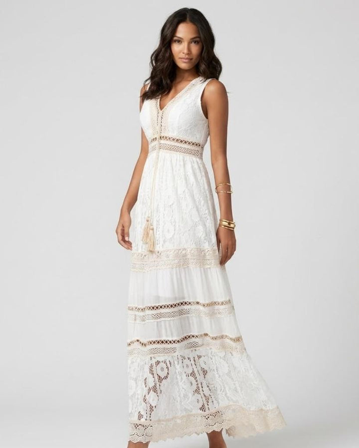 Milica | Boho maxi šaty s výstrihom do V