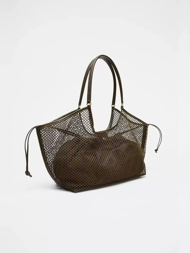 Sieťovaná shopper tote kabelka
