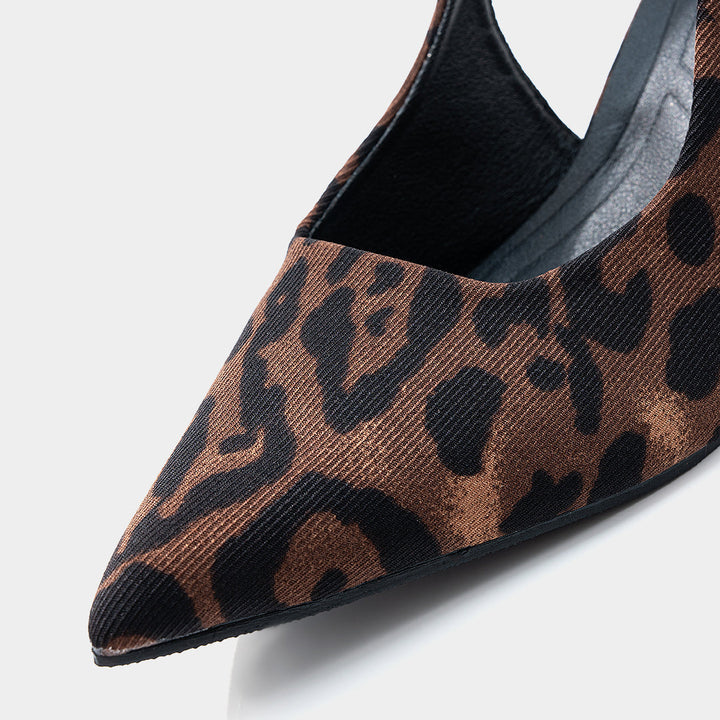 Lodičky so špicatou špičkou a leopardím vzorom
