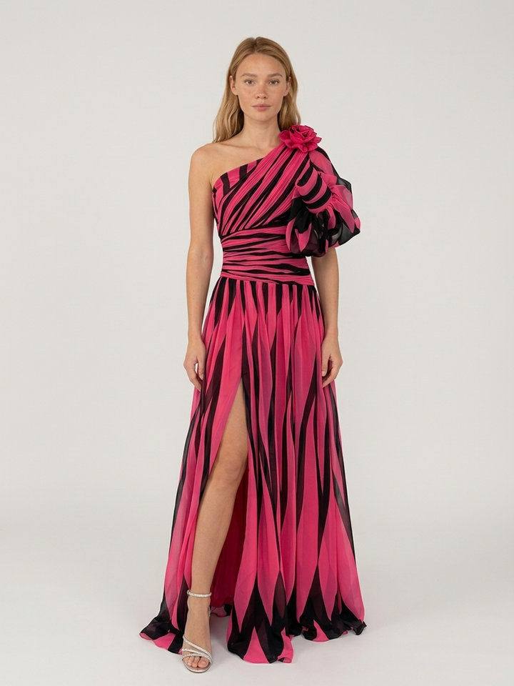 Linda | Elegantné šaty na jedno rameno