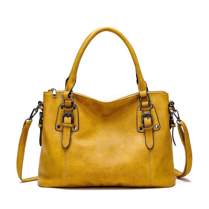 Elegantná kožená crossbody kabelka