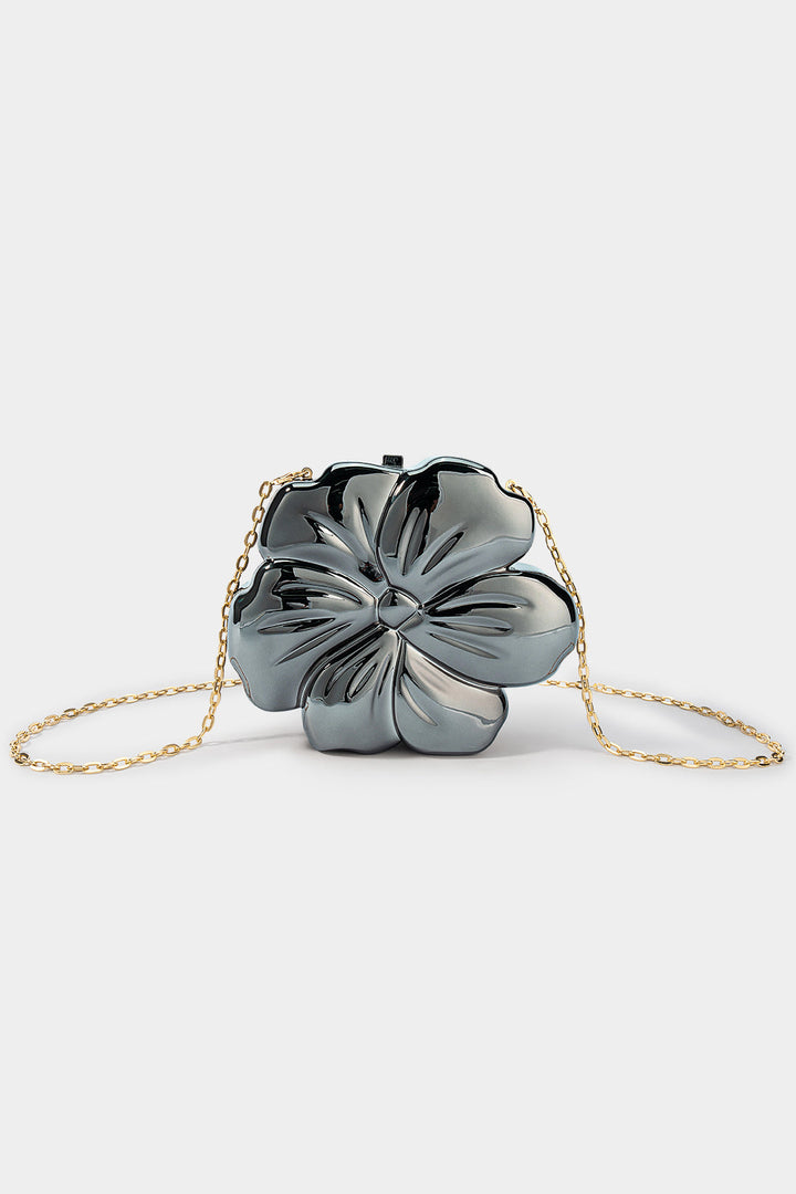 Kvetinová crossbody kabelka s retiazkou