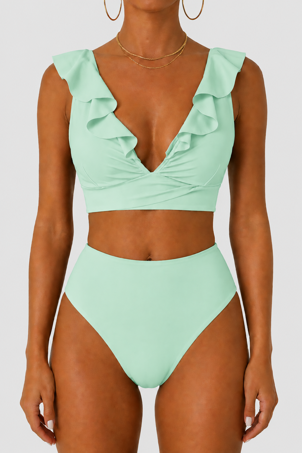 Tvarujúce bikiny s volánmi