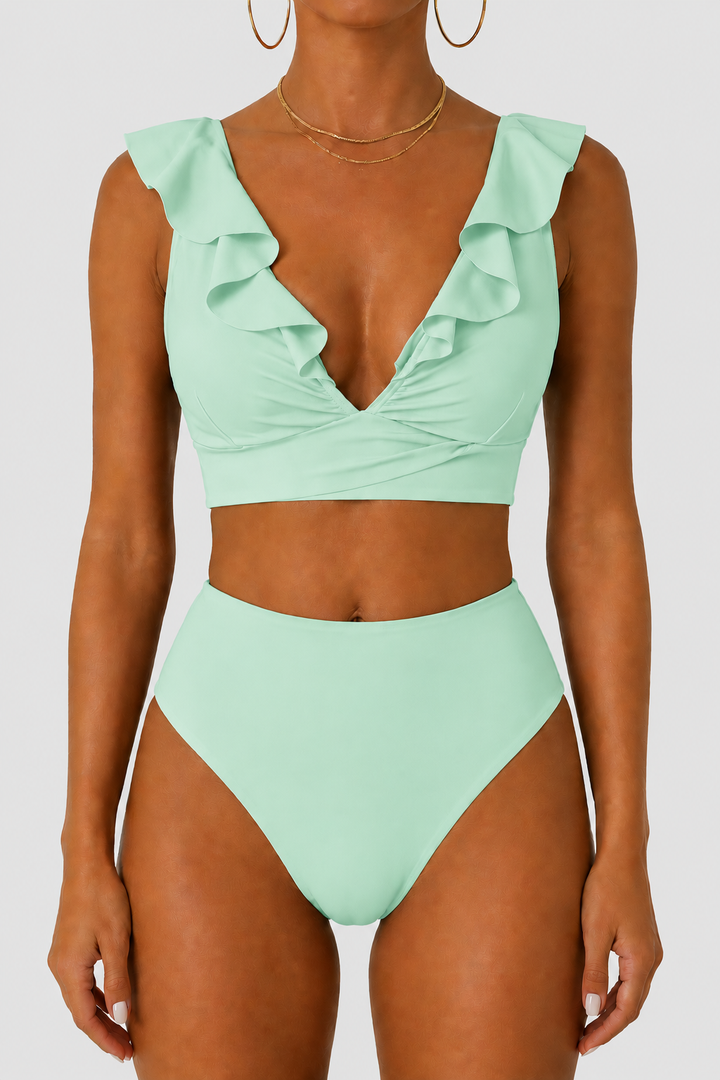 Tvarujúce bikiny s volánmi