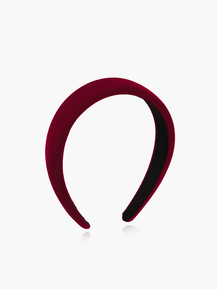 Minimalistická vintage zamatová čelenka