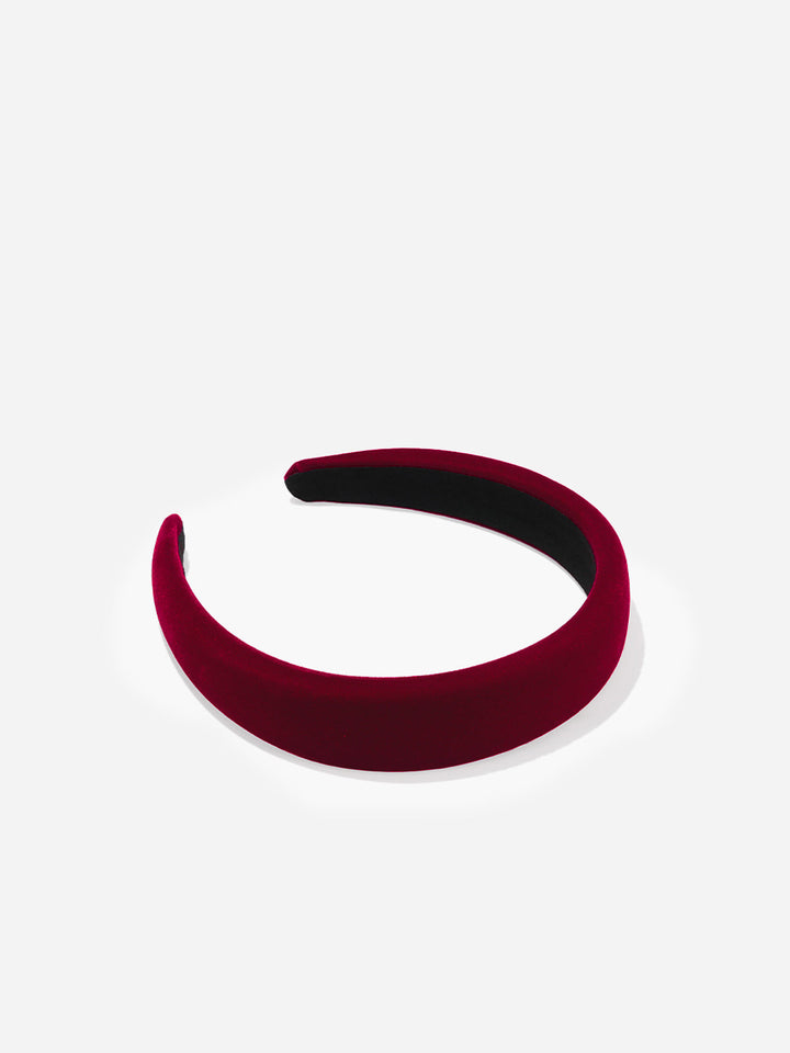 Minimalistická vintage zamatová čelenka