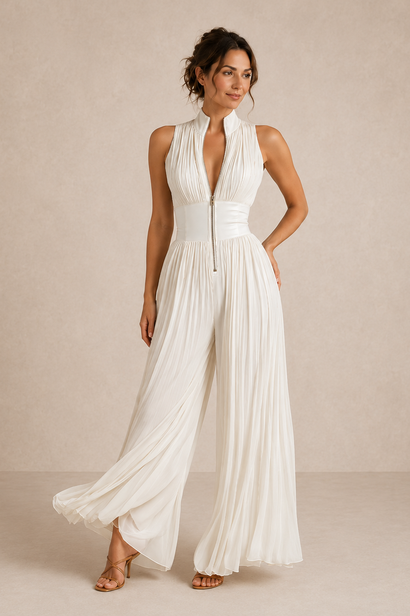 Leontína | Plisovaný elegantný komplet