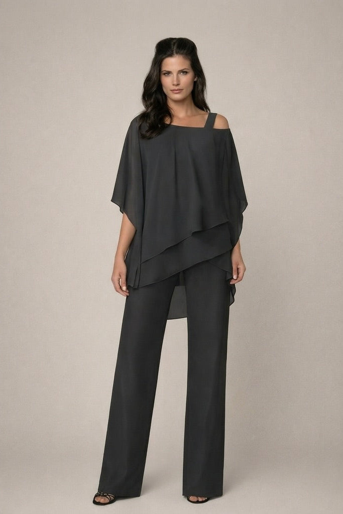 Miluša | Elegantný komplet s vrstvenou blúzkou