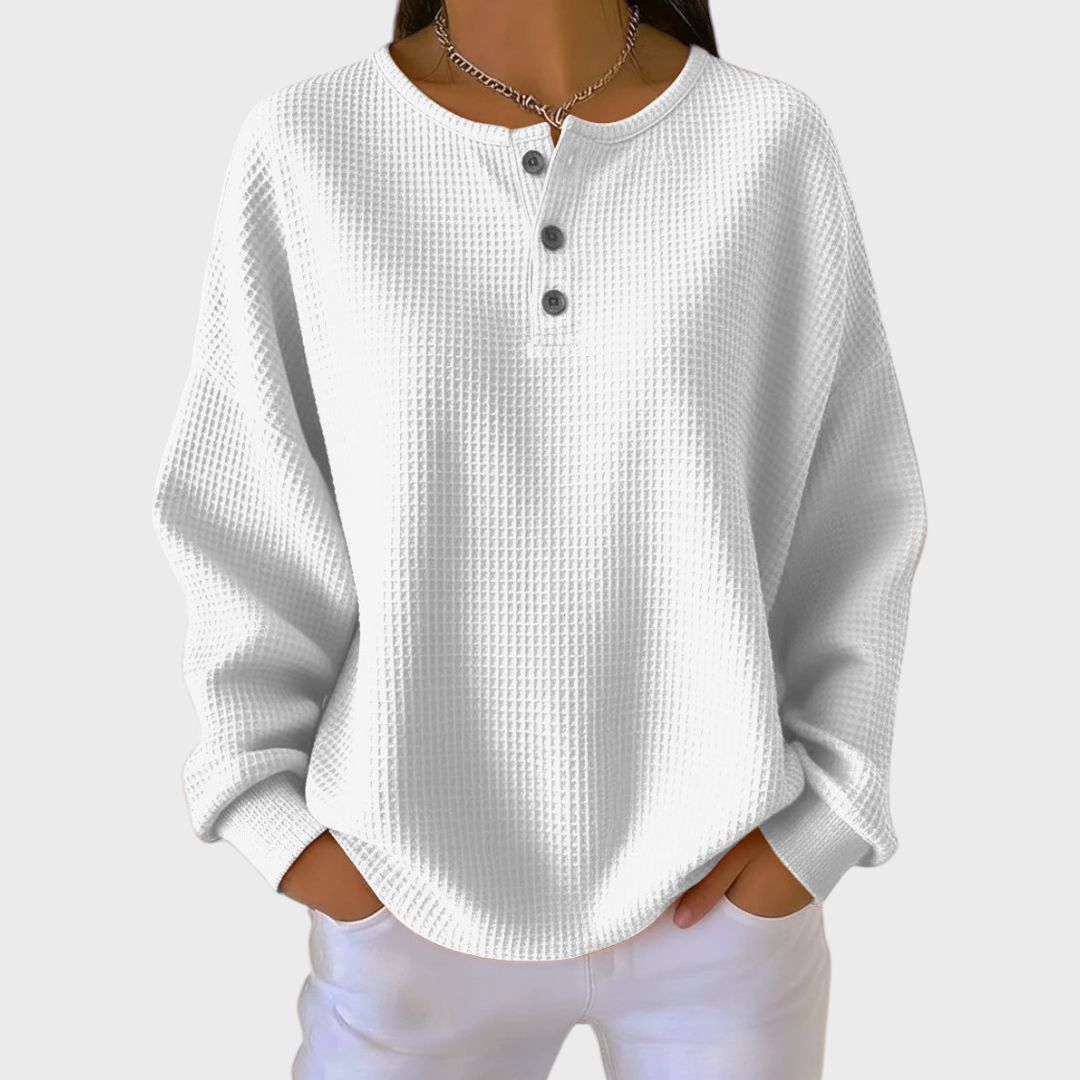 Kristin | Pullover aus weichem Waffelstrick