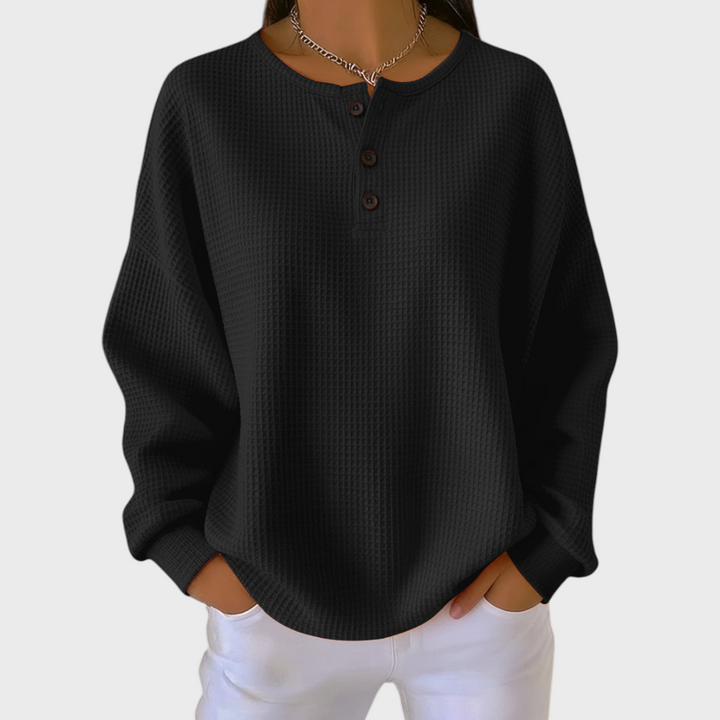 Kristin | Pullover aus weichem Waffelstrick
