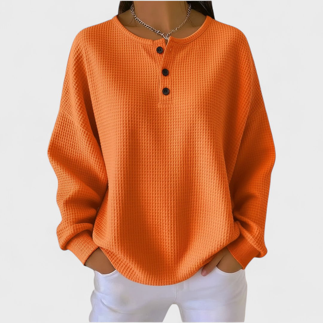 Kristin | Pullover aus weichem Waffelstrick