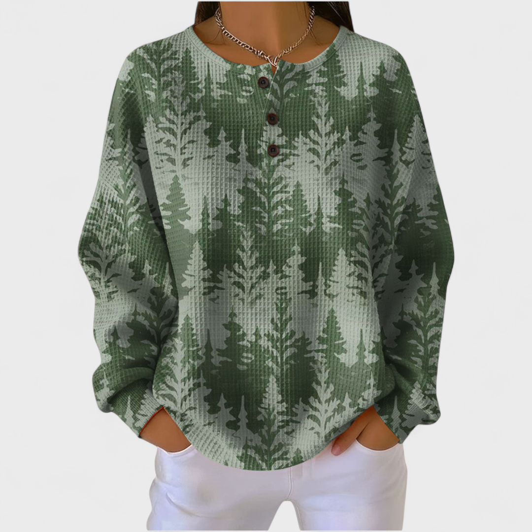 Neele | Sweatshirt mit klassischem Baum-Muster