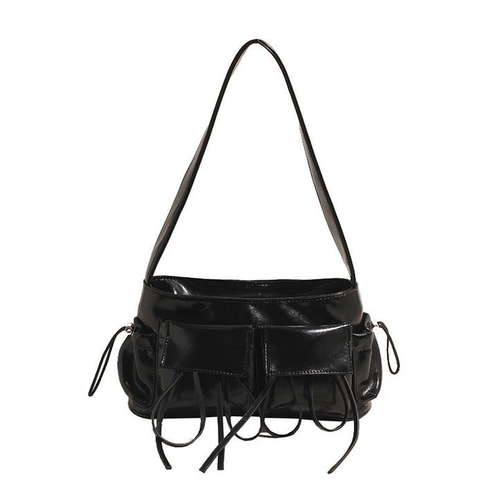 Lakovaná kožená crossbody kabelka