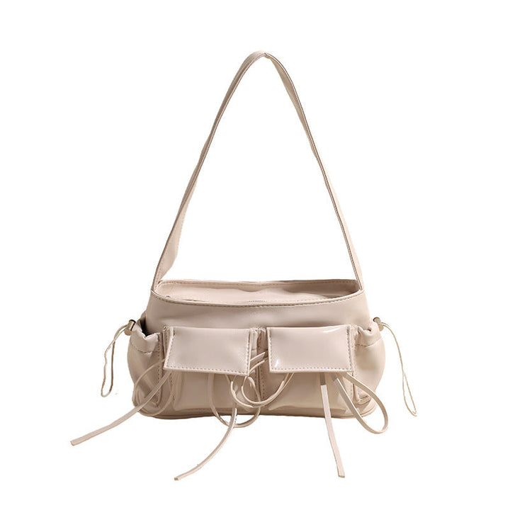 Lakovaná kožená crossbody kabelka