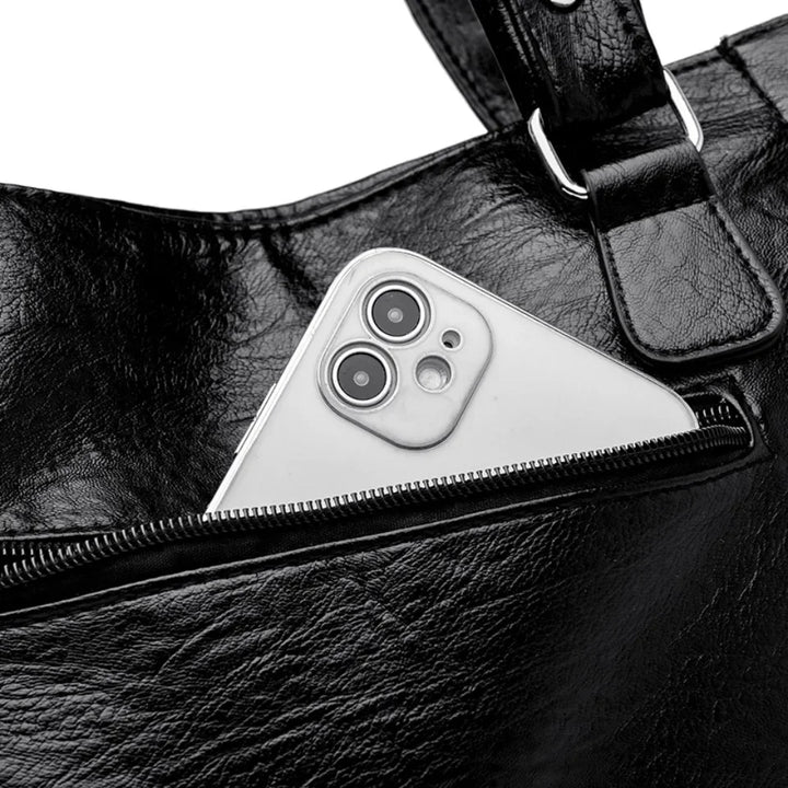Kožená crossbody tote kabelka