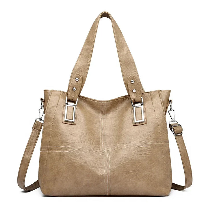 Kožená crossbody tote kabelka
