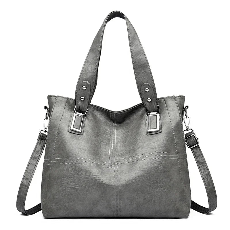 Kožená crossbody tote kabelka