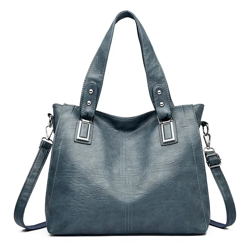 Kožená crossbody tote kabelka