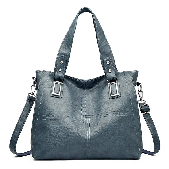 Kožená crossbody tote kabelka