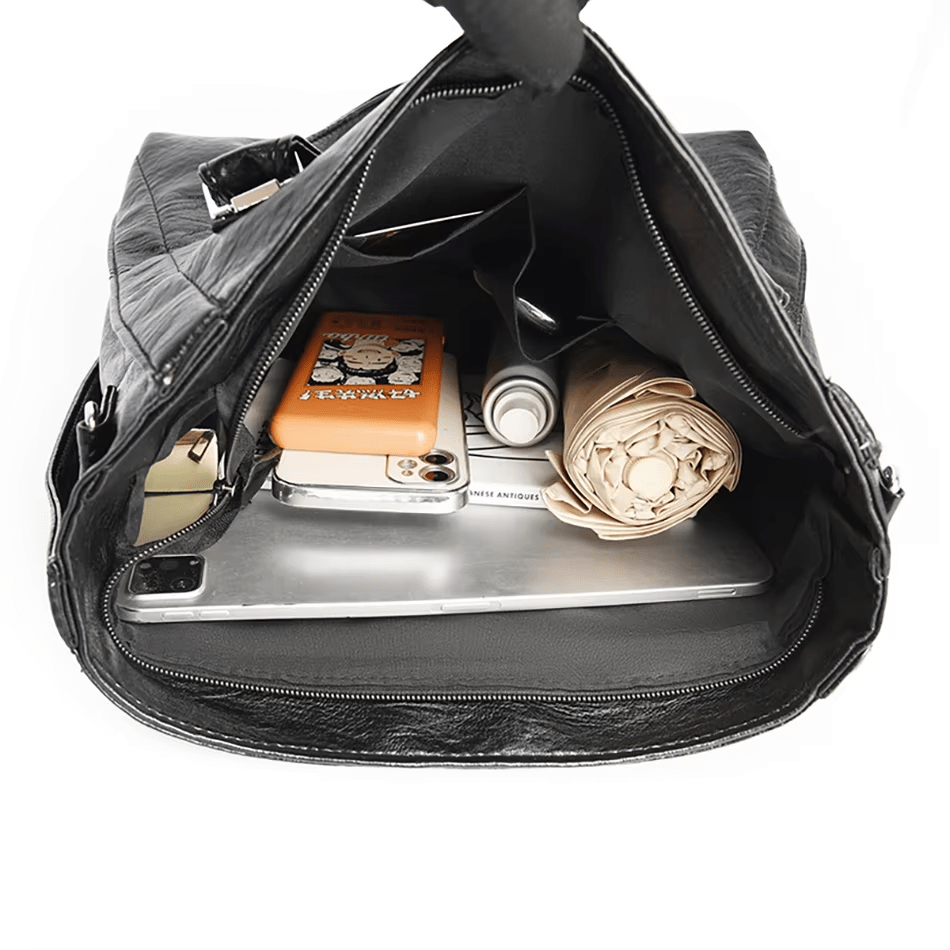 Kožená crossbody tote kabelka