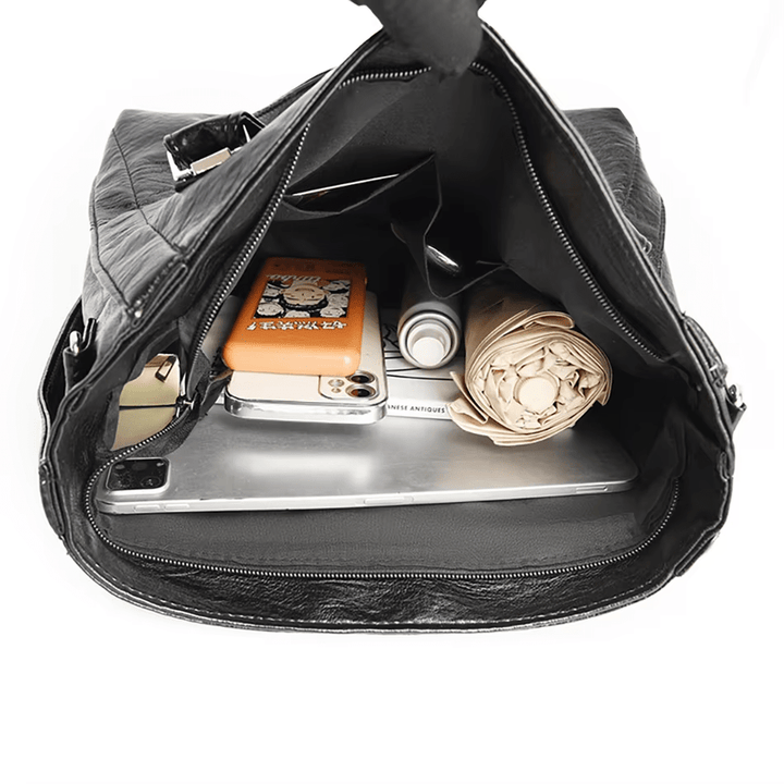 Kožená crossbody tote kabelka