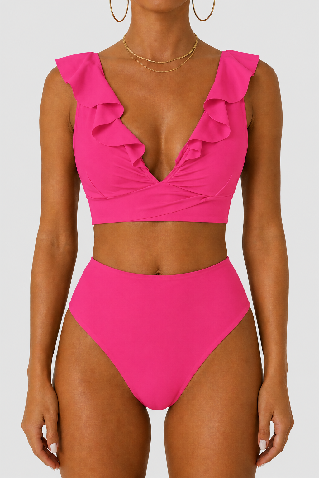 Tvarujúce bikiny s volánmi