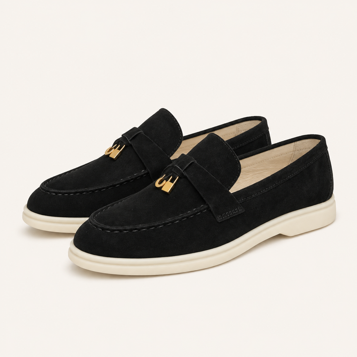 Elegantné loafers s kovovým detailom